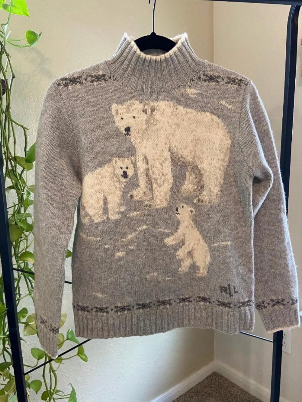 Rare 90s Vintage Wool Ralph Lauren Polar Bear Sweater | Ralph Lauren
